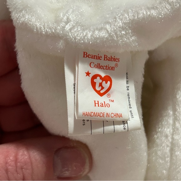 Ty Beanie Babies ‘Halo’ teddy bear Rare MWMT - Picture 2 of 6